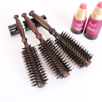 combi curly hair comb children home roll comb inner button blown styled male bristled hair wood comb hair salon roller round comb roll comb
