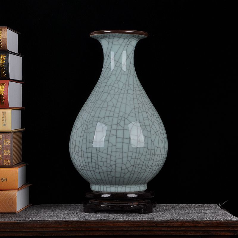 Archaize of jingdezhen ceramics up crack vase household act the role ofing is tasted fashionable sitting room process furnishing articles