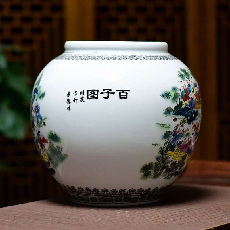 Jingdezhen ceramics archaize the ancient philosophers figure large vases, classical Chinese style living room home decoration furnishing articles wedding gift