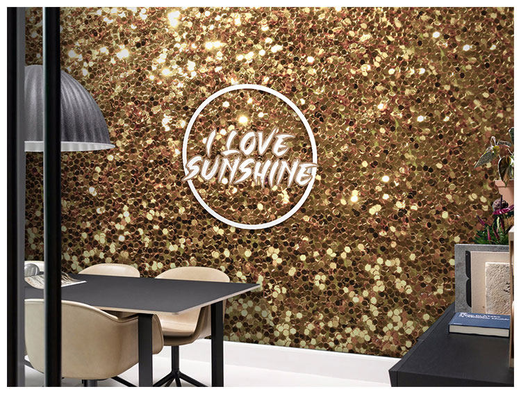 网红炫彩几何壁纸拍照打卡ktv服装甜品奶茶店主播直播间背景墙纸