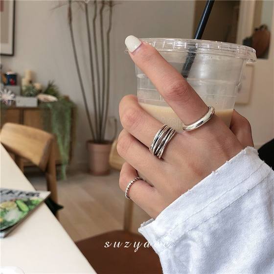 925 스털링 실버 크로스 와인딩 레트로 멀티 레이어 링 여성 INS 2024 새로운 스타일 냉각 스타일 오픈 인덱스 핑거 링 925 스털링 실버 크로스 와인딩 레트로 멀티 레이어 링 여성 INS 2024 새로운 스타일 냉각 스타일 오픈 인덱스 핑거 링