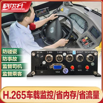 Six-way vehicle surveillance video recorder H 265 hard disk SD card 4G 48-way truck bus recorder
