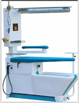 Dry cleaning store suction and blast ironing table with lamp holder to stain the table top heating integrated chain Laundry store used