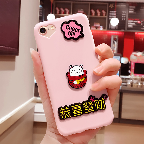 iphone6s女手机壳日韩创意新年款苹果6plus5.5防摔个性挂绳保护套产品展示图5