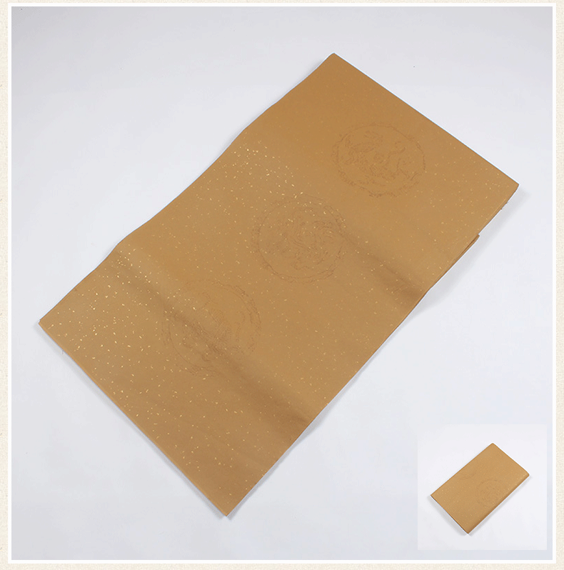 仿古宣纸瓦当对联纸深色仿古生宣四尺对开条屏创作宣纸批发包邮10