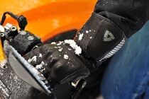 Winter warm mens winter riding gloves Black motorcycle cycling ski waterproof thickened cotton gloves