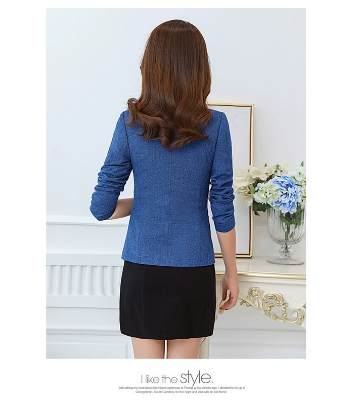 Áo khoác nhỏ phù hợp với phụ nữ mùa xuân năm 2021 mới của phụ nữ ngắn phần phong cách Hàn Quốc tự tu luyện bộ đồ sang trọng tính khí phù hợp tất cả các kết hợp giản dị - Business Suit