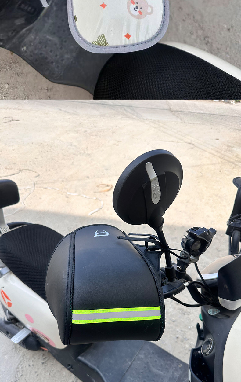 Summer sun protection handlebar covers for electric vehicles, cute 3D sun protection handlebar covers for electric vehicles, windproof and waterproof, new model