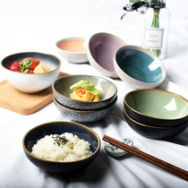 Special Nordic ins Net red creative ceramic rice bowl home 4 5 inch small bowl porridge bowl eating sauce bowl blemish