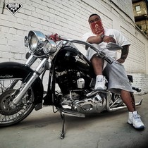 Nuclear explosion West Coast Chicano style All-cotton loose loose loose loose loose loose loose knitting and casual seven minute shorts