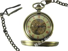 Watch hollow out mechanical pocket watch, domestic customized commemorative watch, retro nostalgic elderly watch, manual winding mechanical watch