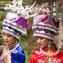 Ma Ru Tujia headdress hat Silankapu head Pa Baotou Ethnic minority headdress