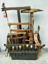 Nostalgic old-fashioned woodworking tools Outer planer old carpenter manual operation tools old objects props antique collection