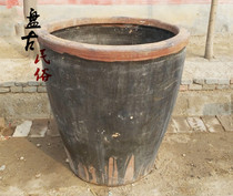 Folk old objects old cylinder old water tank old folk rural thrift earthen pottery cylinder big water urn nostalgic collection second-hand