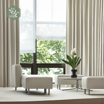 Curtain warehouse New 100% full shading heat insulation and sound insulation living room bedroom curtain custom Japanese memory shape