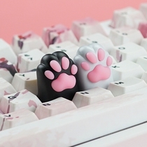 HolyOOPS cat claw metal silicone key cap mechanical keyboard key cap cute girl Lucky Cat Claw