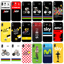 Tour de France cycling event theme silicone transparent anti-drop phone case protective cover a custom