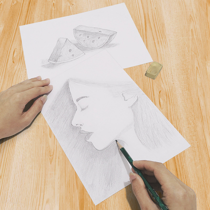 a4素描纸8k画画本160克加厚180克画画纸水粉纸美术专用四开八开4k速写