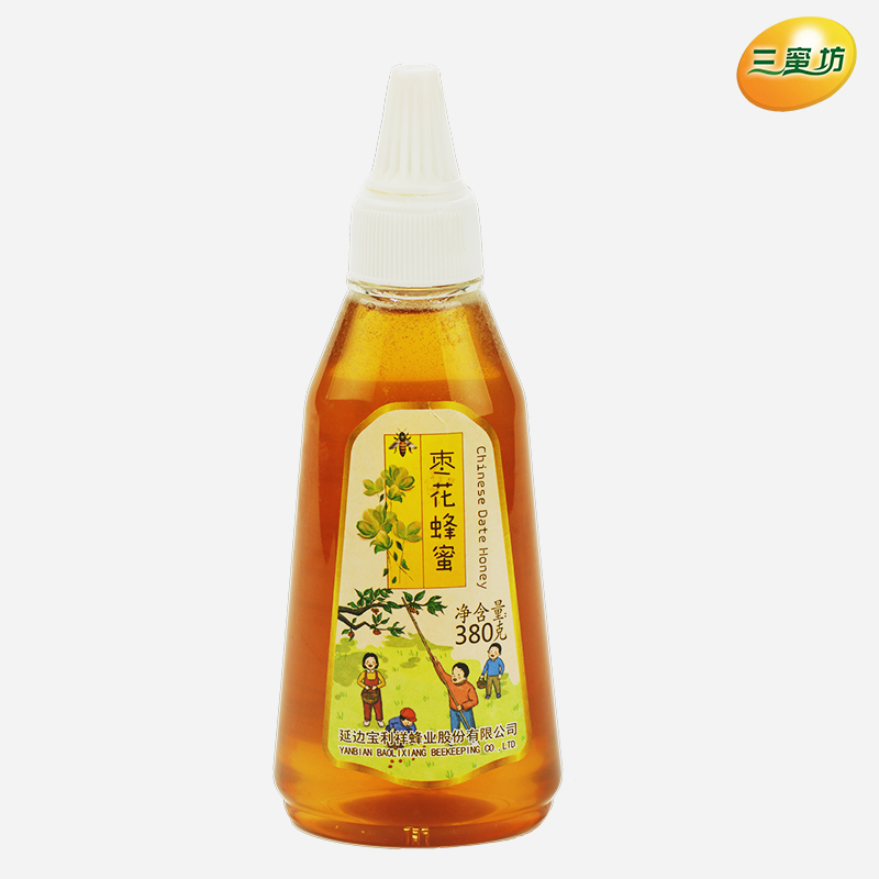 野生土蜂原生态新鲜原蜜枣花蜂蜜纯农家自产天然蜂蜜380g*3瓶产品展示图1
