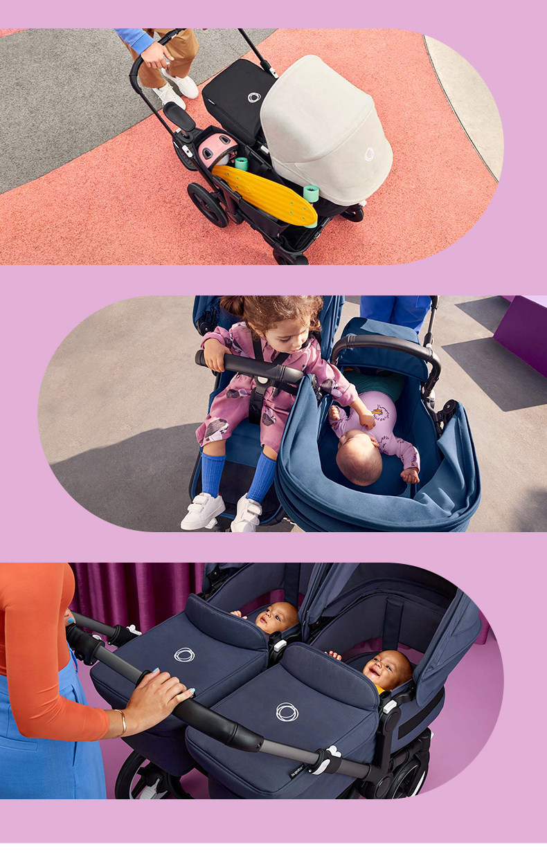 超模也爱的bugaboo上新双胞胎婴儿推车64种模式满足多种需求