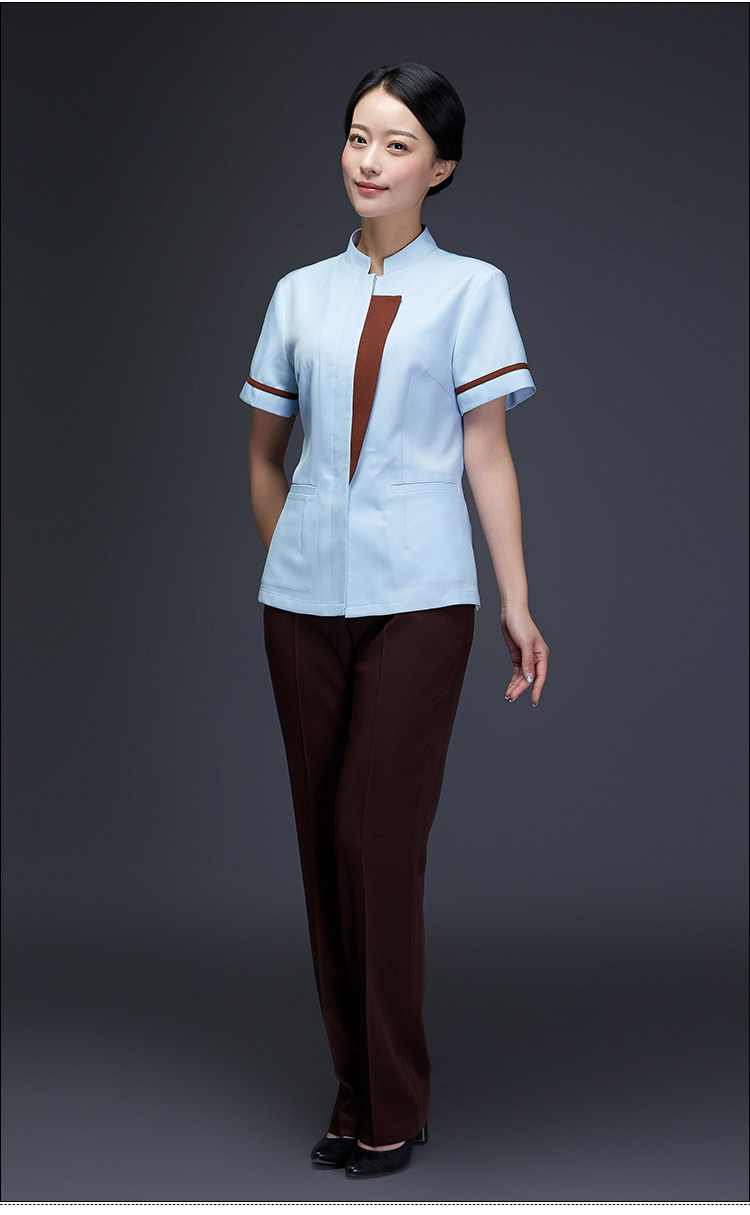 龙丽儿保洁工作服短袖 物业保洁服夏装 公司企业保洁服清洁员工装