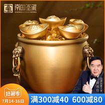 Pure copper cornucopia lucky Pixiu ornaments Boss office Ju Cai array shop cashier housewarming opening gift