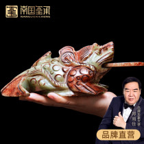 Xiuyu stone Zhaocai Jinchan ornaments porch store opening gift cashier company front desk ornaments