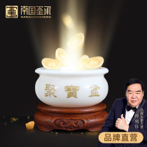White Jade cornucopia pendulum feng shui lucky living room porch relocation new Home Office cashier opening gift