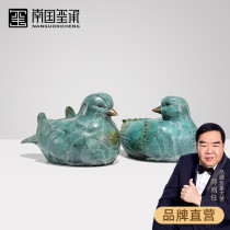 Mandarin duck ornaments a pair of bedroom marriage new Chinese Villa soft decorations living room entrance wine cabinet home accessories