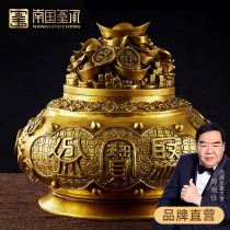 Copper cornucopia ornaments lucky Hannaford home entrance decorations office cashier opened gift decoration