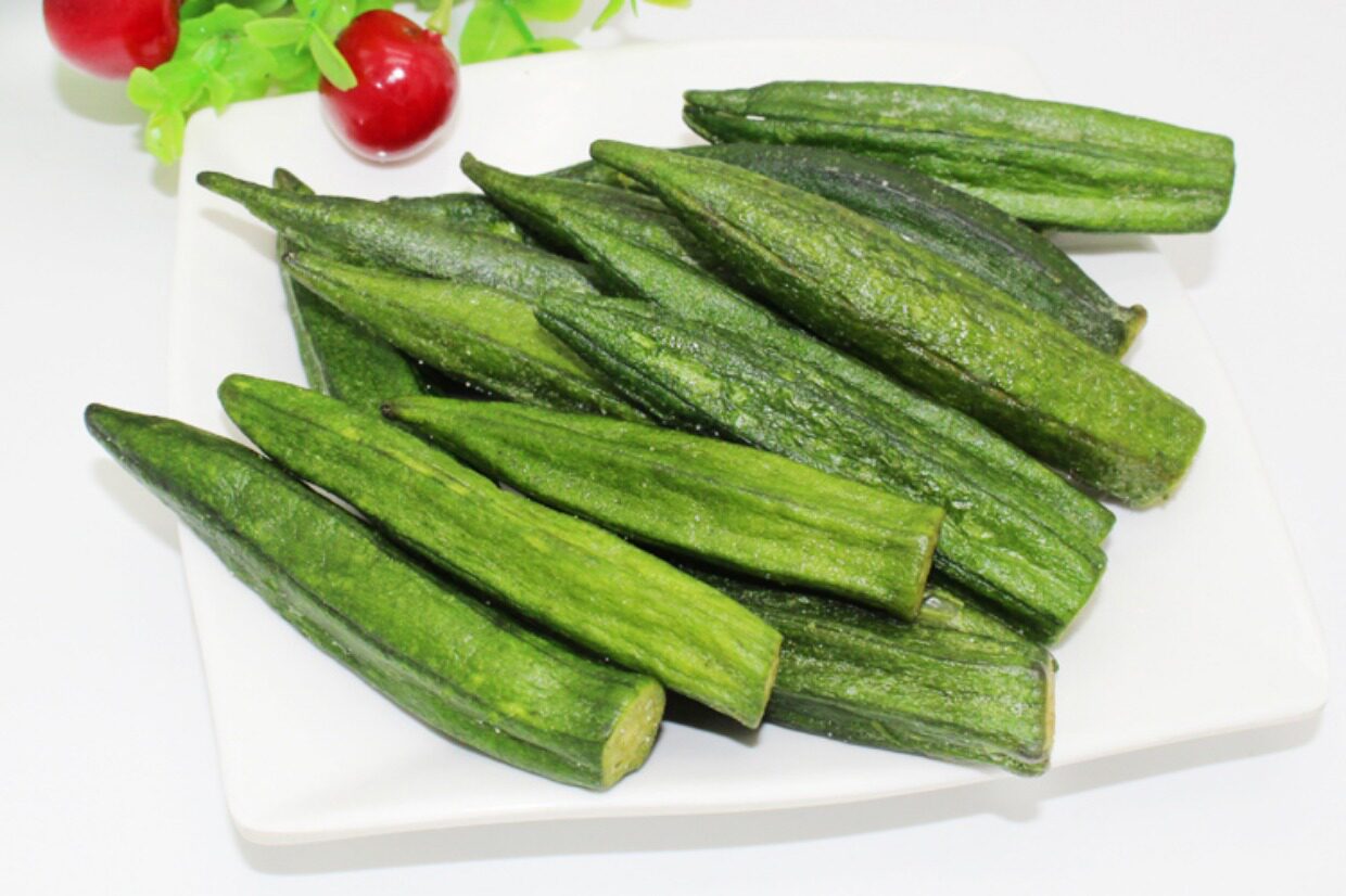 黄秋葵干蔬果干即食蔬菜干50g*2包新鲜秋葵脆脱水 孕妇办公室零