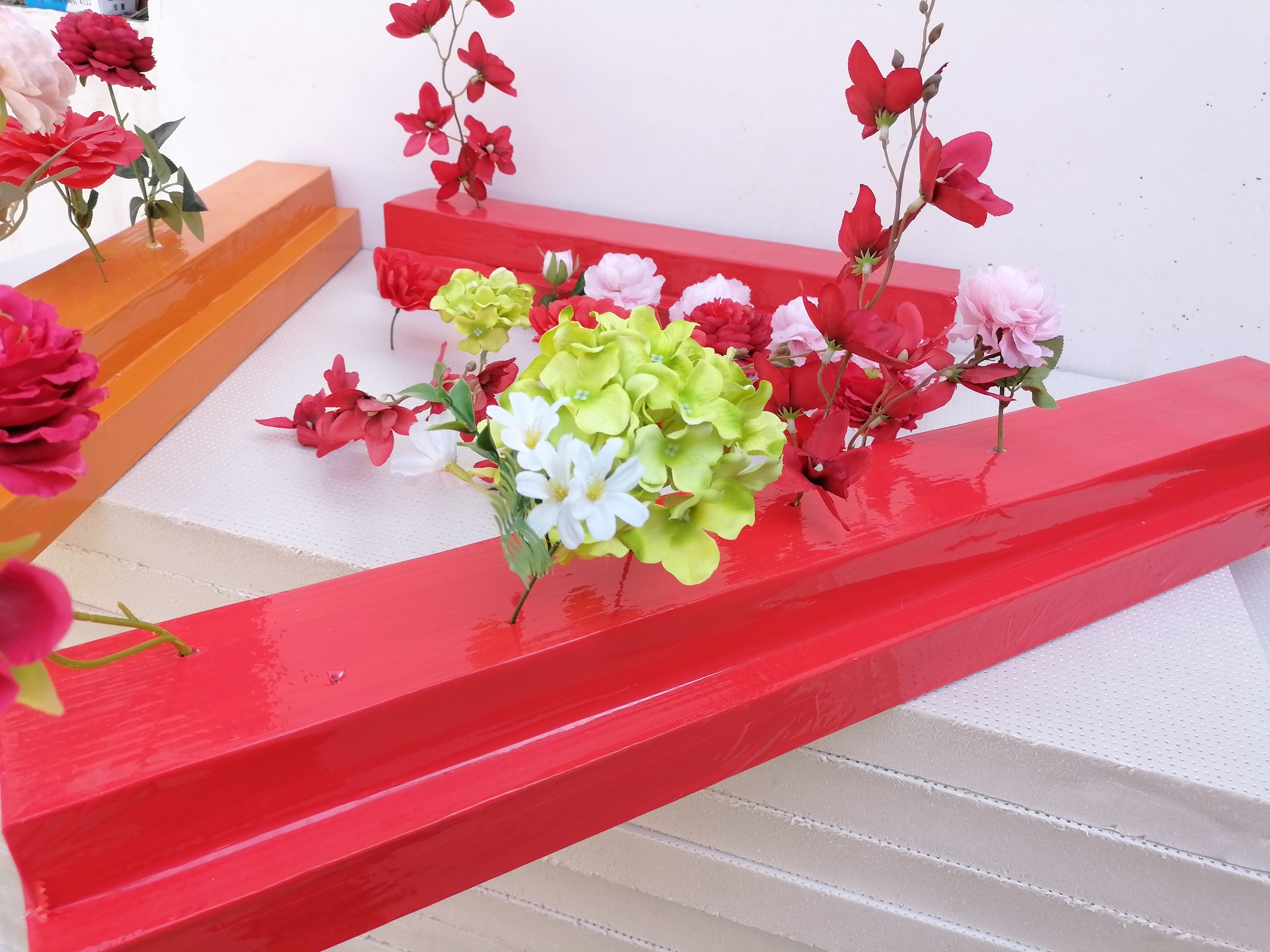 包邮婚庆双层珍珠棉插花泡沫板底座高密度仿真花地排植物墙面装饰