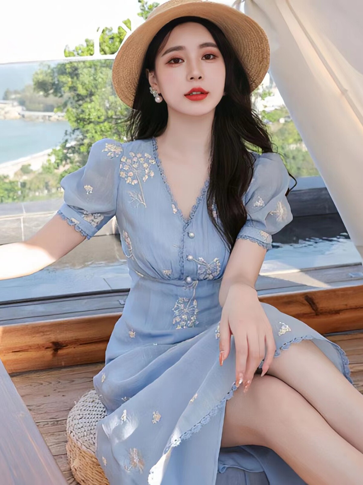 missalli碎花法式连衣裙-晓晓妹儿