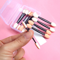 Double-headed eye shadow stick sponge 12 storage box beginner lazy eye painting eye shadow two-color makeup brush tool