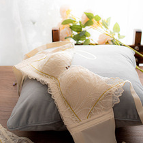 No steel ring adjustment type gathering bra set side collateral milk anti-sagging underwear female small chest concentrated large