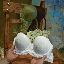 Peach neon dress summer French lingerie 1 2 half cup upper support side set sex sexy lace bra set