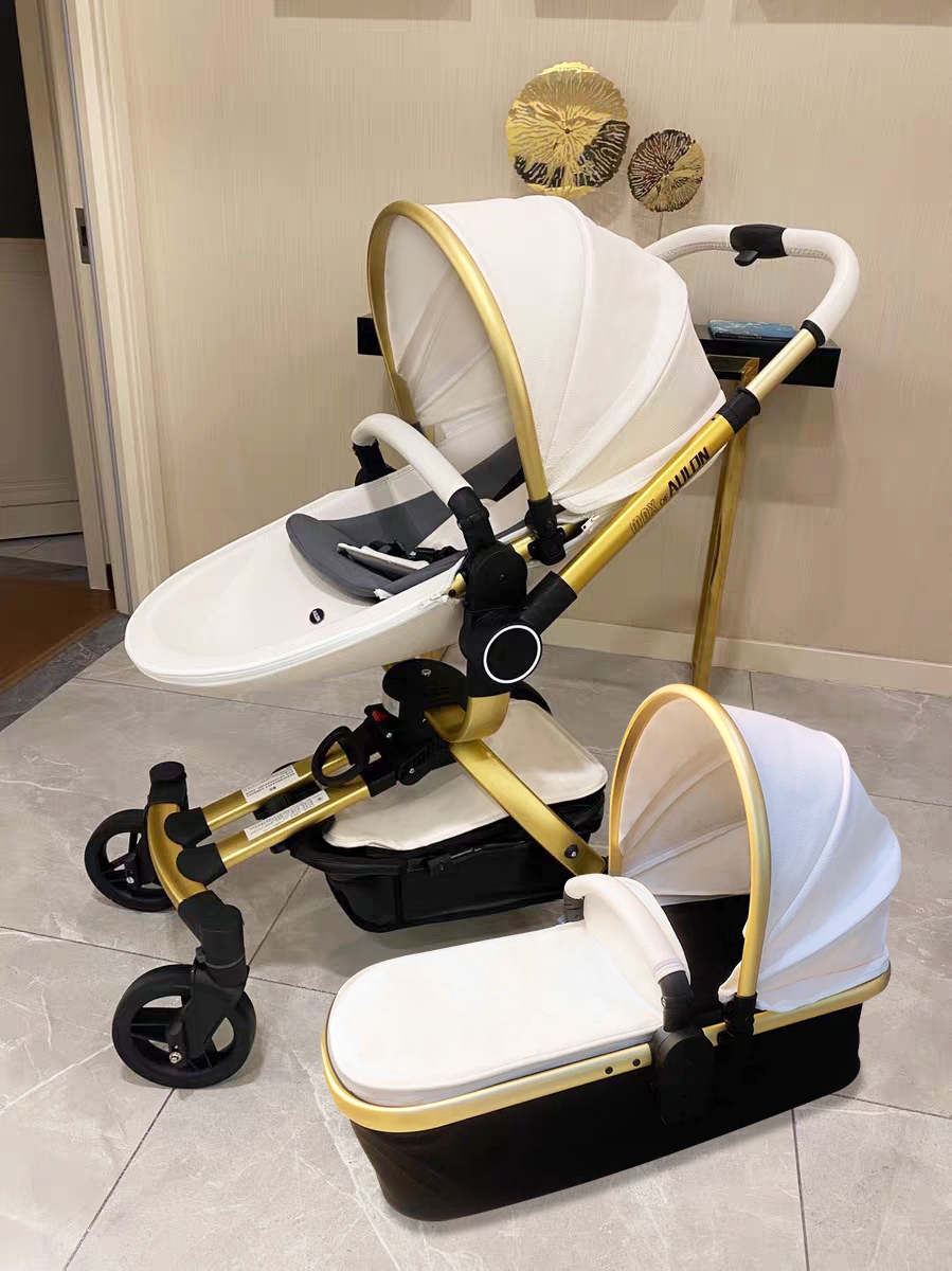 Aoyunlong newborn baby stroller can sit and lie lightweight 360 rotating high landscape multi-functional eggshell stroller