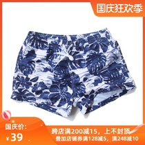 Hibin low-waisted printed beach pants loose quick-drying mens seaside vacation swimming casual shorts sports three-point pants