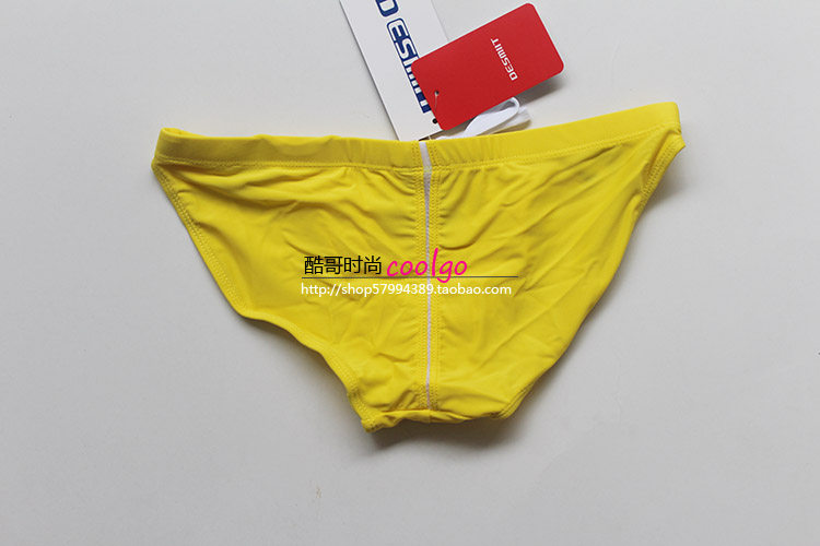 desmiit超低腰性感三角泳裤排水线比基尼沙滩日晒男士泳裤泡温泉_7折