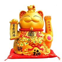 Cai Cai Bao 9 inch cash register desk hair cat electric Internet cafe lucky bag cat ornaments piggy bank 25cm