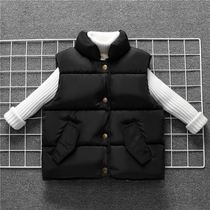 Baby vest female autumn and winter four-year-old girl vest boy autumn jacket cardigan female child cardigan