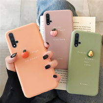 Summer avocado mobile phone case Huawei nova5pro mobile phone case creative nova5 silicone nova4 mobile phone case nova3 soft shell nova4e Huawei nova5i love