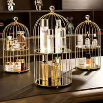Light Extravagant Cosmetics Containing Box Creative Bird Cage Desktop shelf Skin Care Products Lipstick Red Perfume Dresser Dresser
