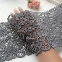 Dark gray stretch wide and thick lace trim accessories wide skirt hem clothing accessories lace 8 8 yuan a meter
