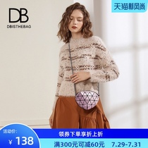 Bag womens bag 2021 new heart-shaped mini bag laser geometric Lingge bag messenger bag chain womens bag