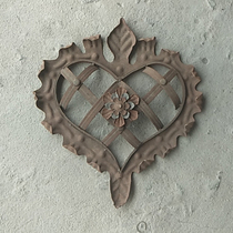 Iron accessories door accessories heart-shaped flower heart-shaped iron flower guardrail decoration flower accessories