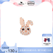 AGATHA Ai Jiasha 925 Silver Ear Womens Single Only Sold Earrings Female Earrings Female Classic Tide