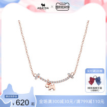 Alai Ai Kaisa 925 Silver Smile Puppies Simple Temperament Fashion Pendant choker Necklace Women