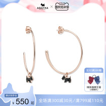 AGATHA New 925 silver earrings female puppy pendant simple jewelry gift earrings for girlfriend gift