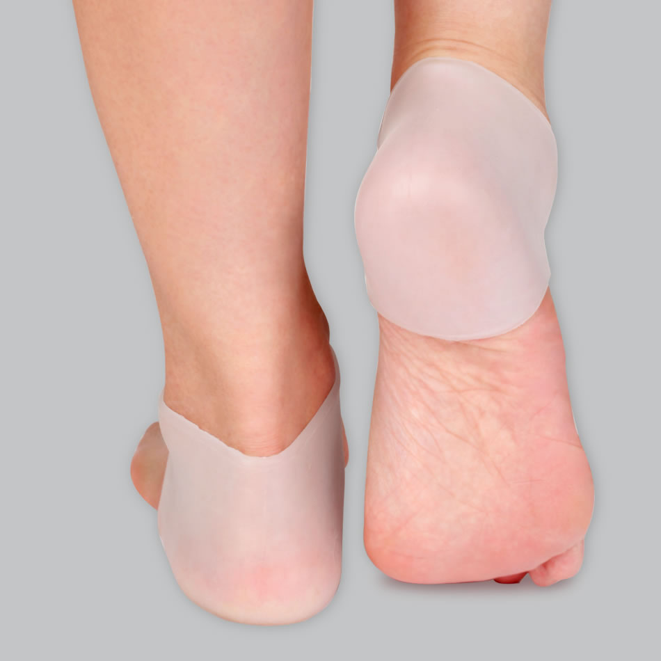 【2双装】足典硅胶后跟保护套足跟干防脚裂袜子袜套防治后跟脚裂产品展示图2